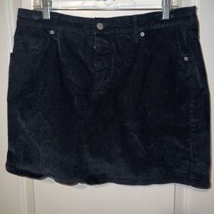 Black corduroy skirt from Old Navy